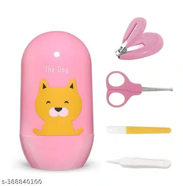 Plastic Manicure Pedicure Care Kit for Infants (Pink)