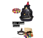 Handcrafted Adiyogi Mahadev Backflow Incense Cone Holder with Free 101 Pcs Cones 