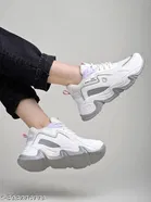Solid Mesh Sneakers for Women 