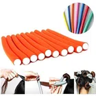 Rubber Hair Curling Twist Flexi Sticks (Multicolor, Pack of 10)