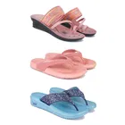 Combo of Heels with Slippers for Women 