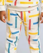 Cotton Hosiery Printed Clothing Set for Boys, White 