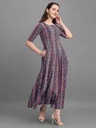 Crepe Printed Anarkali Kurti for Women 