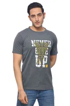 Round Neck Printed T-Shirt for Men 