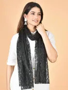 Net Self-Design Dupatta for Women 