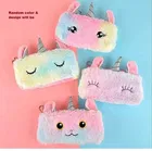 MINDFIT Unicorn Furr Pencila case and Magic pencil Kit including Unicorn Badge 