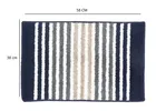 Enyra Selena Anti Slip Tufted Mat 38x58 Navy Multi Stripe 