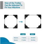 Iron Trolley For Fridge & Cooler ,
