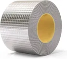 Dust N Shine Self Adhesive Super Strong Waterproof roof leak tape DUCT TAPE (Manual, Set of 1, Silver)