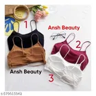 Cotton Bra for Women & Girls, Multicolour, Pack of 3 