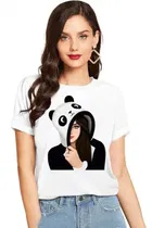 Half Sleeves Printed T-shirt for Women & Girls 
