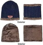 Winter Neck Warmer & Skull Cap Set for Men 