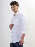 100% Cotton Full Sleeves Solid Shirt for Men 