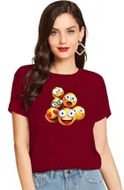 Half Sleeves Printed T-shirt for Women & Girls 