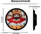 Designer Printed Plastic Wall Clock 