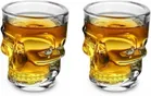 Afast  Premium Skull Design Crystal Scotch Whiskey Glasses 200 ml Imported glass set of 2 Glass Set Whisky Glass  (200 ml, Glass, Clear)