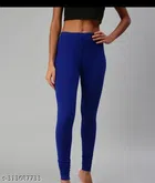 Lycra Blend Leggings for Women (Blue, 26)