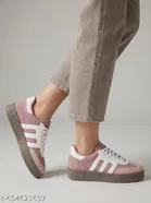 Solid Synthetic Slip-on Sneakers for Women 