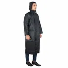 Solid Overcoat with Hoods and Side Pocket Raincoat for Men 