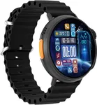 Tecsox GT9 IPS TFT Display Big Inch Dial Smart Watch - Black