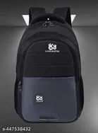 Polyester Backpack for Men & Women, Black