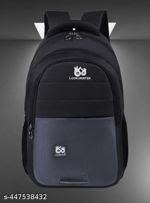 Polyester Backpack for Men & Women, Black