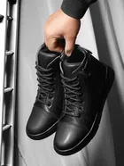 Boots for Men (Black, 6)