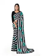 Georgette Printed Saree for Women 