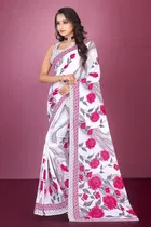 Georgette Printed Saree for Women 