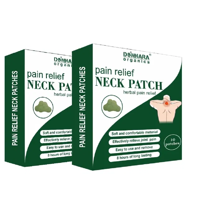 Donnara Organics Neck Pain Relief 10 Pcs Heat Patches (Pack of 2)
