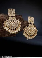 Kundan Pearl Classic Earrings for Women 