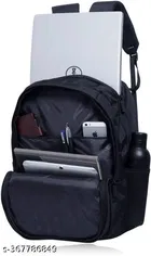 Rubber Backpack for Men & Women, Black