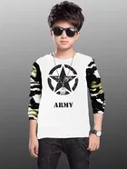 Cotton Blend Round Neck T-Shirt for Boys 
