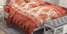 Cotton Double Floral Flat 144 TC Bedsheet 