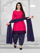 Cotton Printed Salwar Suit for Women 