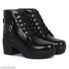 Boots for Women (Black, 3)