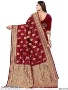 Cotton Silk Zari Woven Saree for Women 