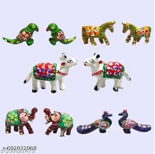 Plastic Khilona Set, Pack of 10 (Multi)