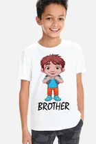 Round Neck Printed T-Shirt for Boys 