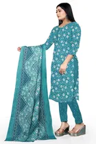 Cotton Floral Print Unstitched Suits Fabric for Women 