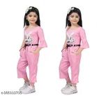 Cotton Blend Printed Jumpsuit for Girls 