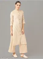 Cotton Striped Kurta With Palazzo for women 