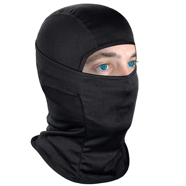 Cotton Solid Motocycle Face Mask (Balaclava) for Men (Black)