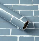 Decor PVC Vinyl Wallpaper for Home Brick Grey 45x250cm
