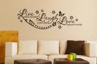 AVV Live Laugh Love Wall Stickers 110x70cm