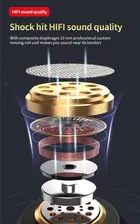 Life Like TWS With Slider Box Bluetooth Earphone In Ear Auto pairing with Power bank feature - Black