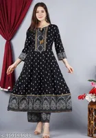 Rayon Printed Kurta with Pant & Dupatta for Women 