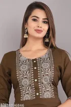 Rayon Solid Kurti for Women 