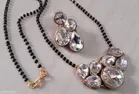 Alloy Mangalsutra with Earrings for Women 