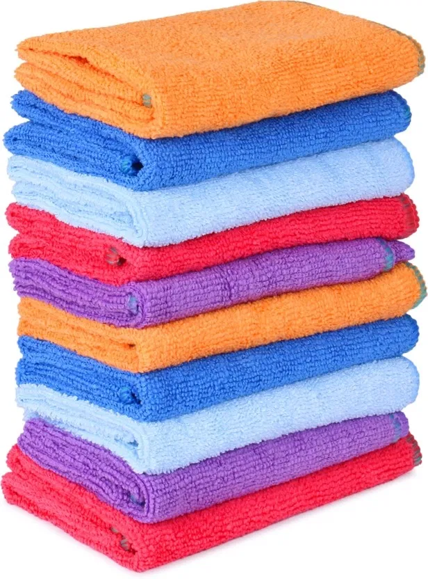 Dry Microfiber 10 Pcs Cleaning Cloth (30x35cm)